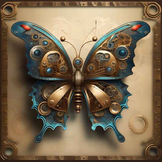 Steampunk Butterfly Diamond Art Kit