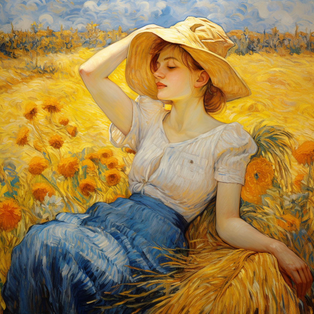 Girl By The Wheatfield Diamond Art Kit