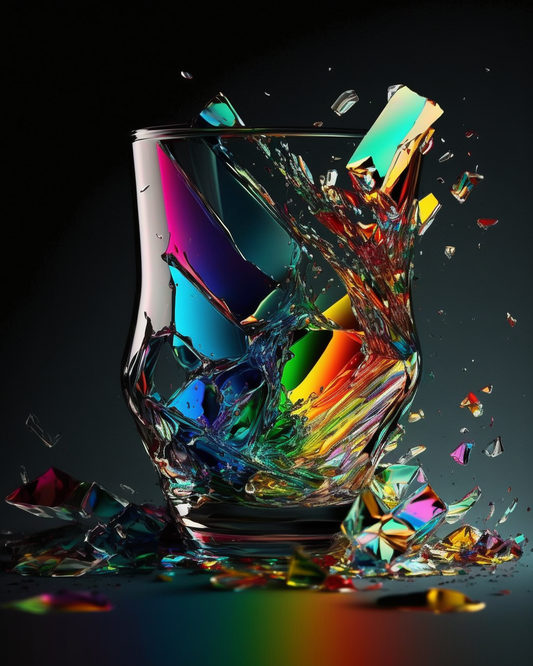 Shattered Rainbow Glass Diamond Art Kit