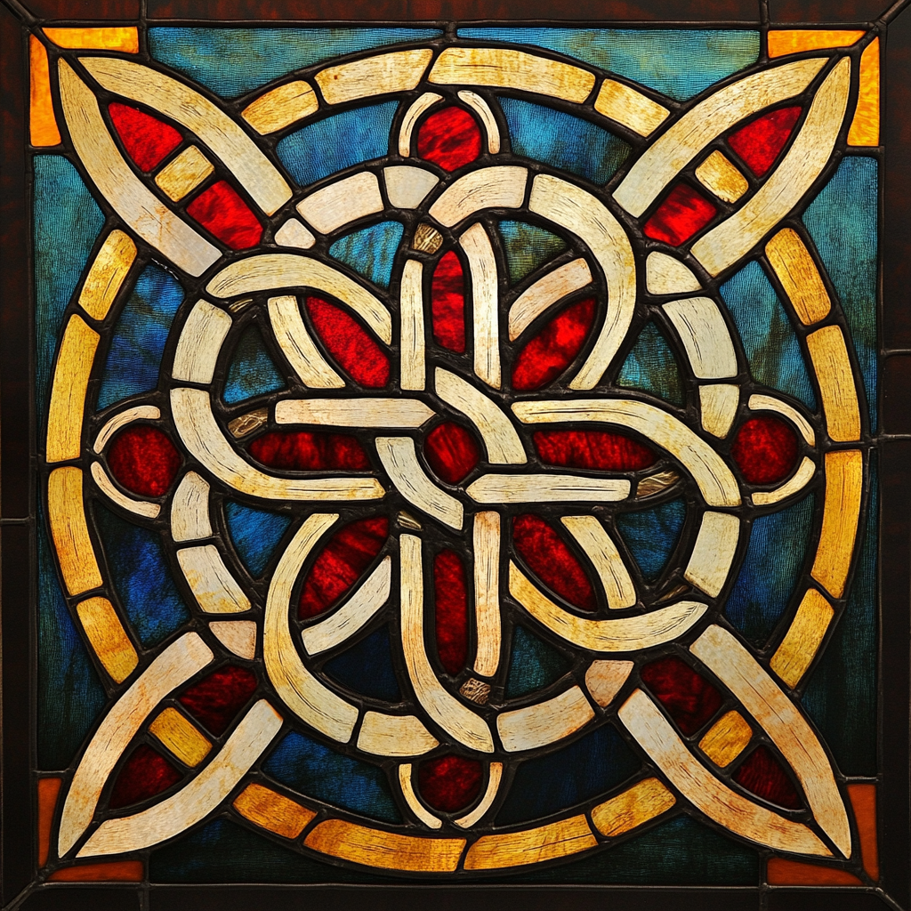 Tan Red Celtic Knot Diamond Art Kit