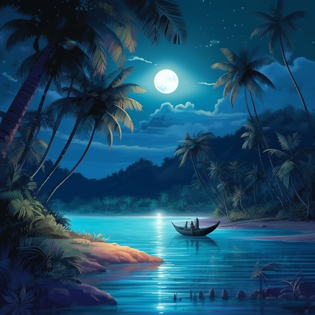 Moonlight Boat Diamond Art Kit