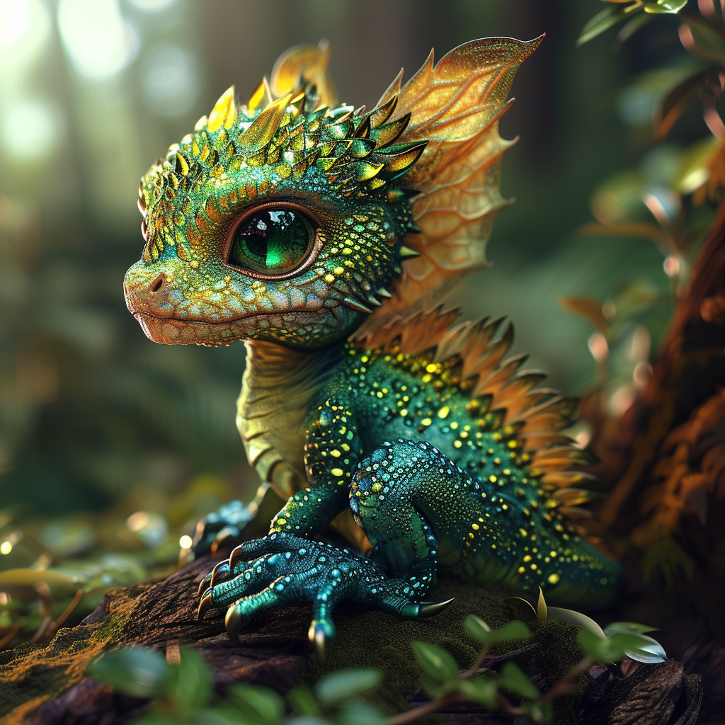 Emer Al Scaled Baby Dragon Diamond Art Kit
