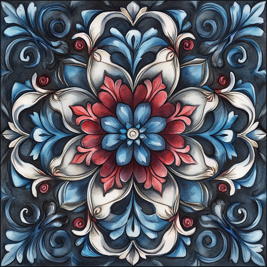 Flue R Delis Flower Mandala Diamond Art Kit