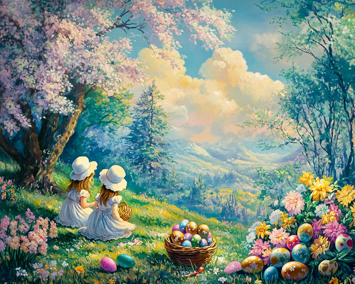 Easter Egg Hunt Treasure Diamond Art Kit
