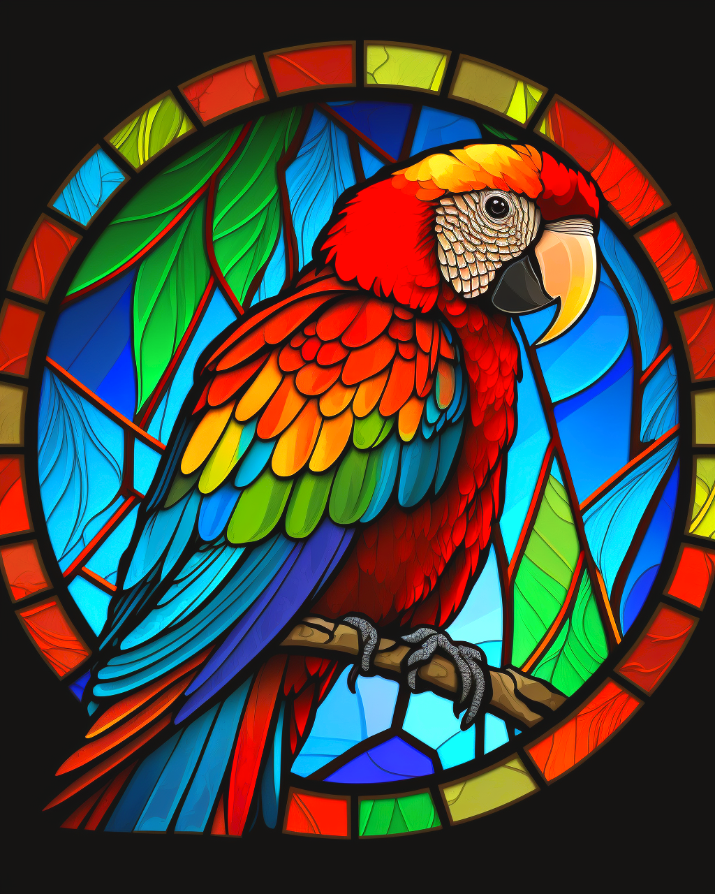 Parrot Sun Panel Diamond Art Kit