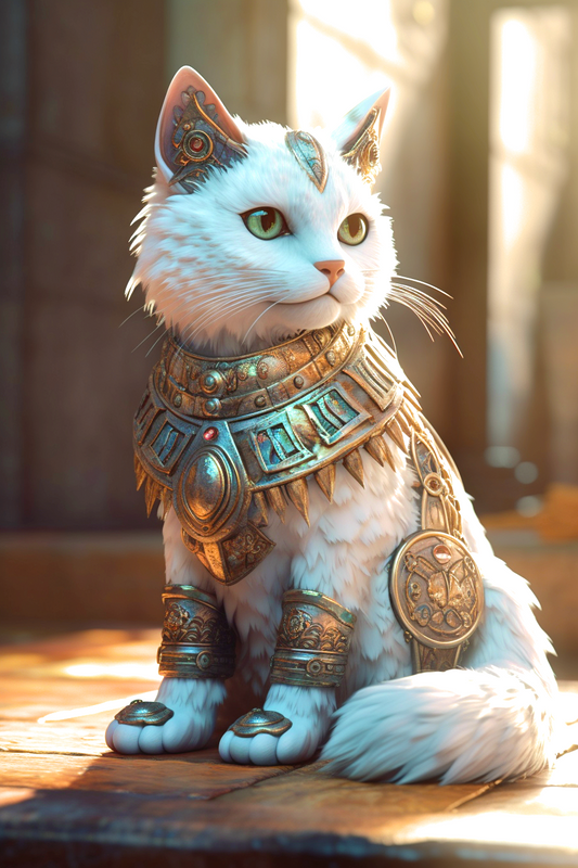 Armor Cat Diamond Art Kit