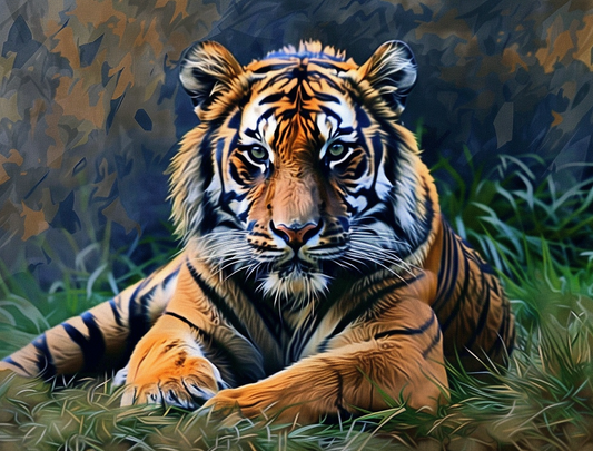 Watchful Tiger Diamond Art Kit