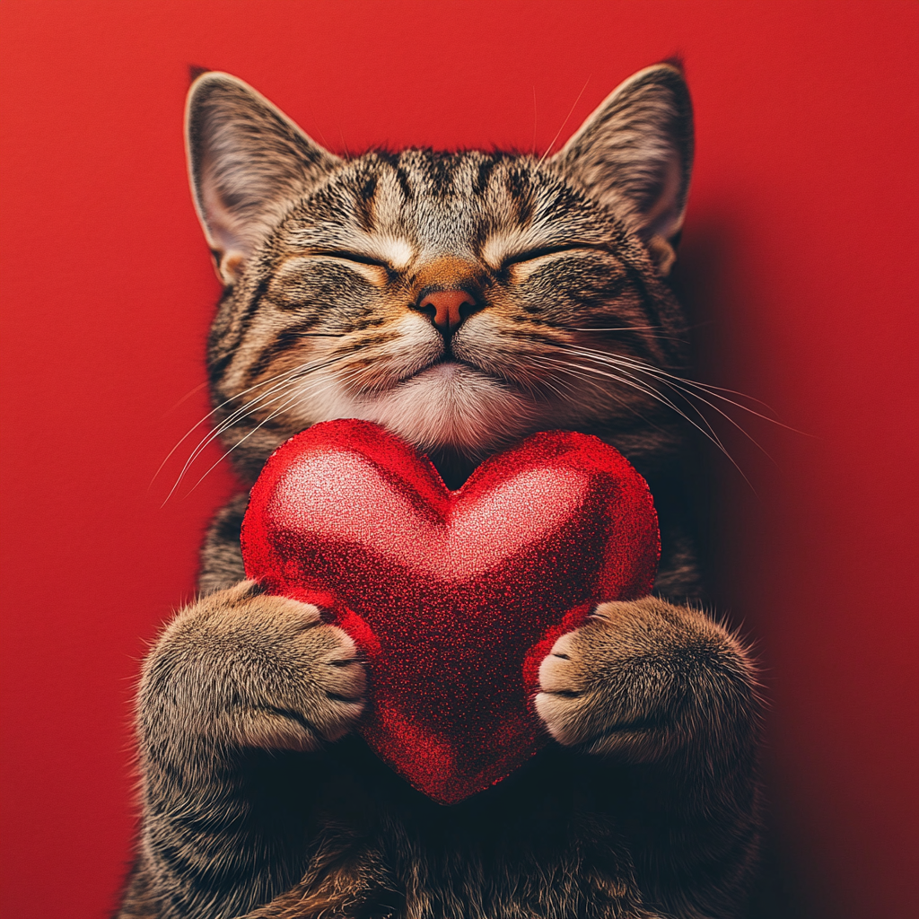 Kitty Heart Diamond Art Kit