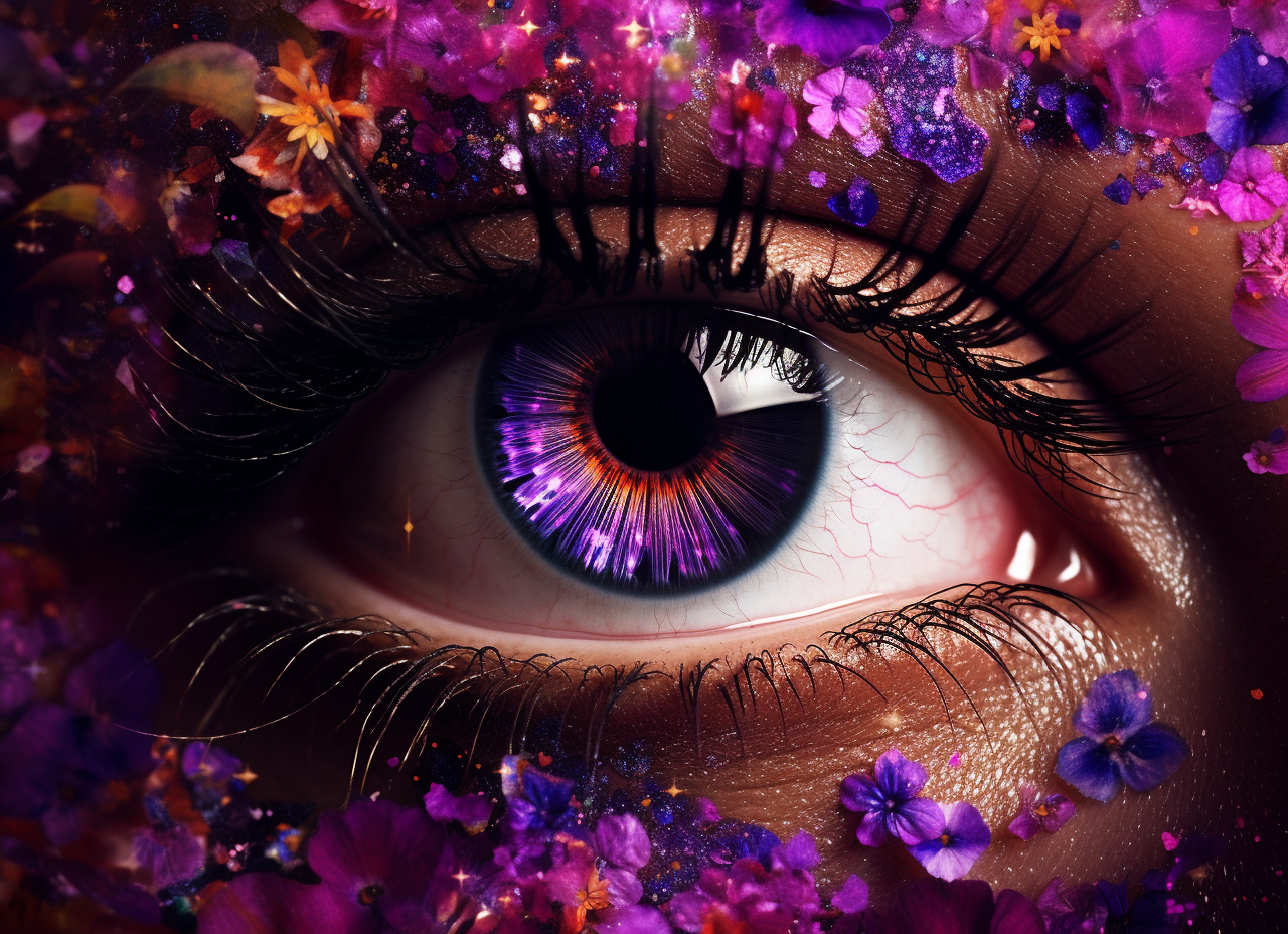 Eye Purple Iris Diamond Art Kit