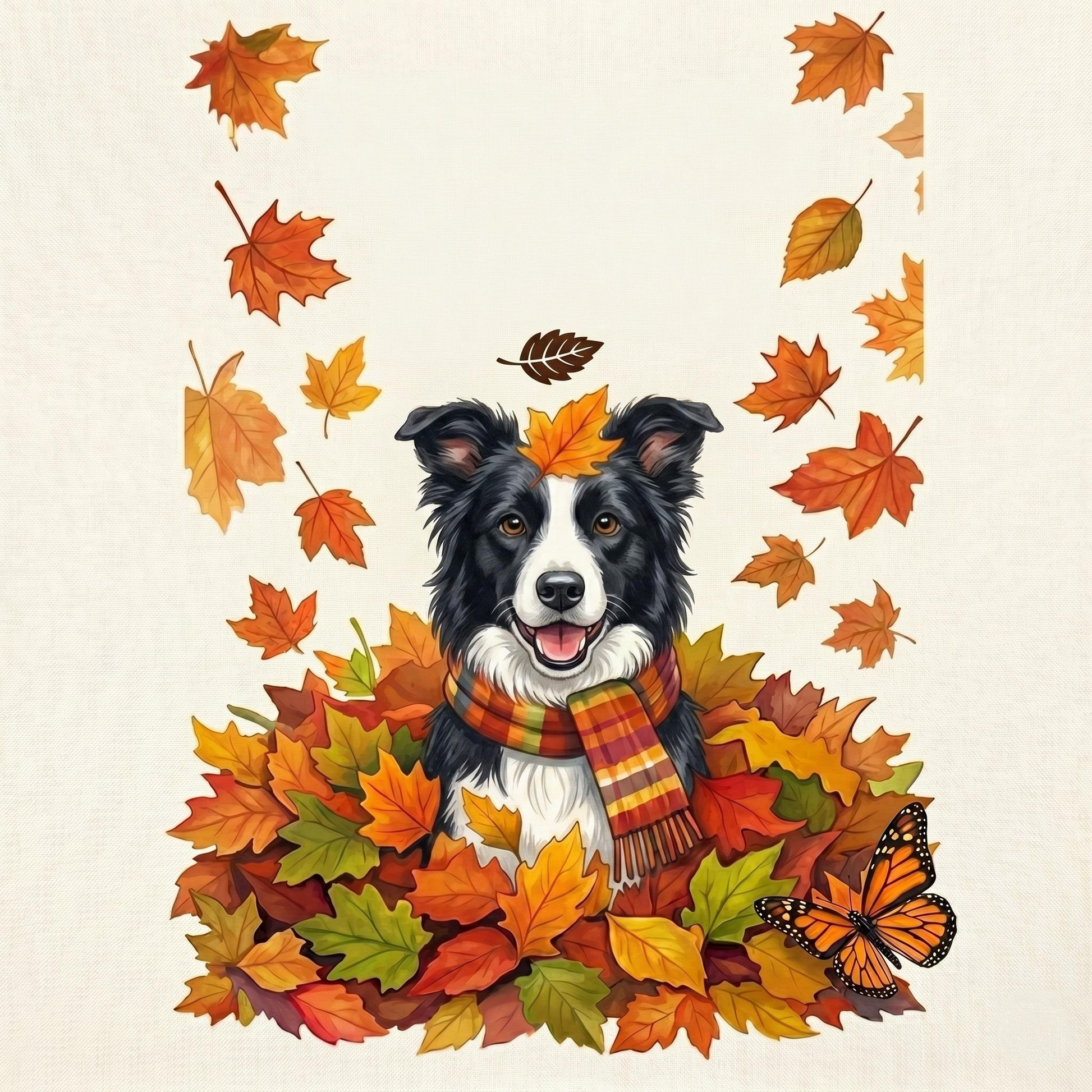Falling For Collies Diamond Art Kit