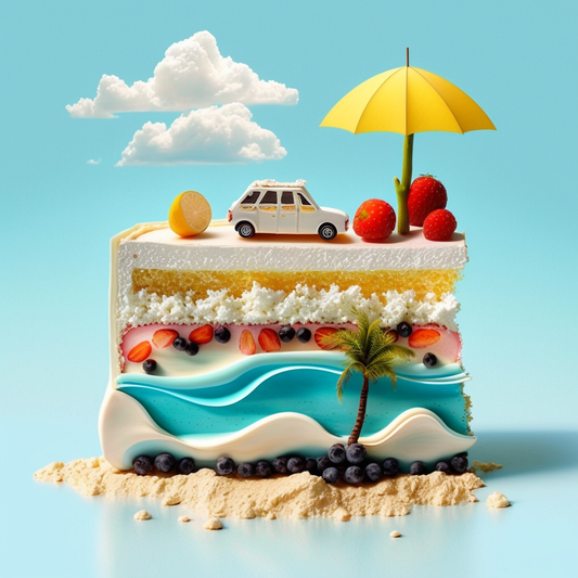 Abstract Summer Cake Diamond Art Kit