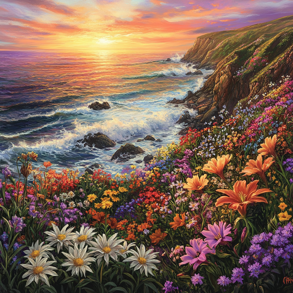 Colorful Coastal Garden Diamond Art Kit