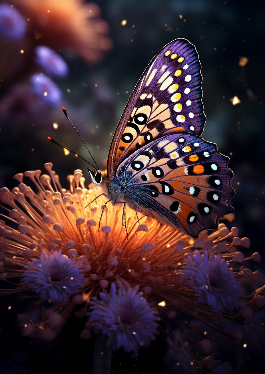 Spotted Butte Fly Flower Diamond Art Kit