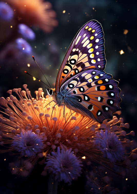 Spotted Butte Fly Flower Diamond Art Kit
