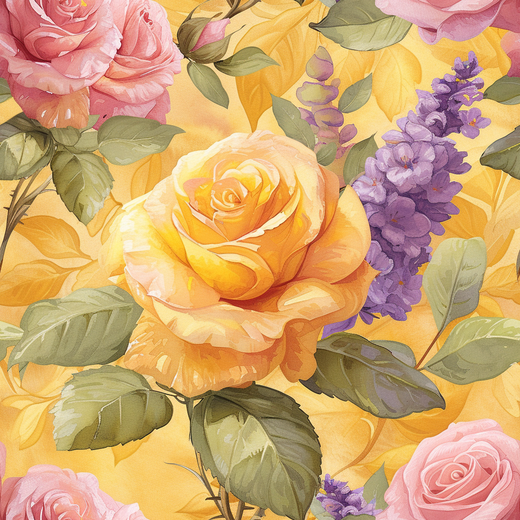 Shaded Yellow Rose Diamond Art Kit
