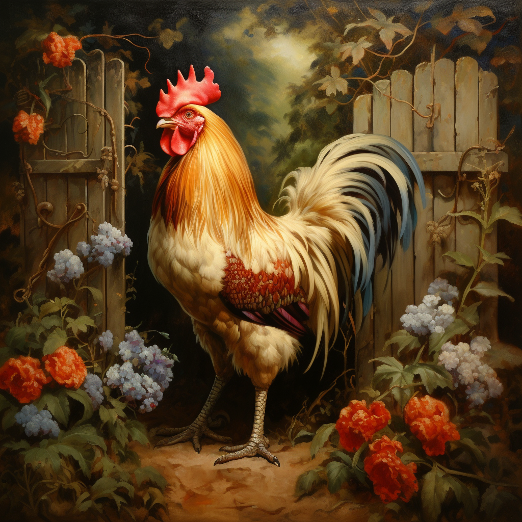 Rooster At The Gate Diamond Art Kit