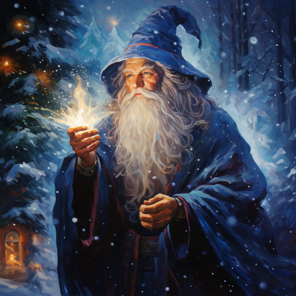 Winter Magic Wizard Diamond Art Kit
