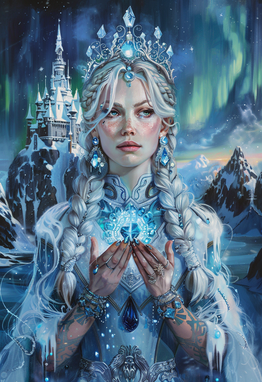 Blue Crystal Nordic Princess Diamond Art Kit