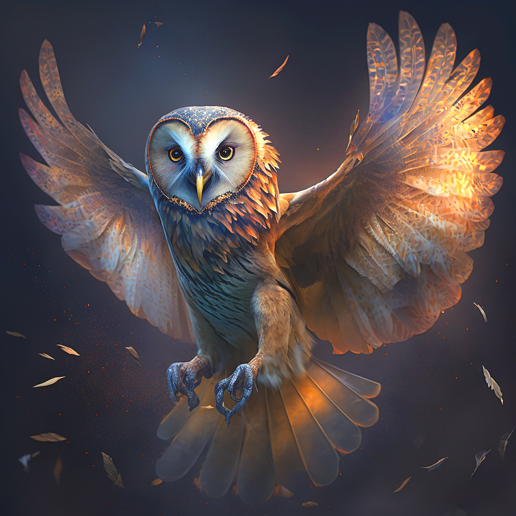 Flying Owl Diamond Art Kit