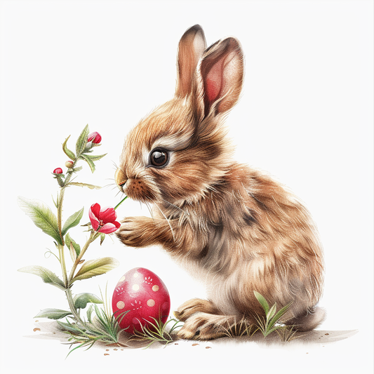 Spotted Egg Little Rabbit Diamond Art Kit