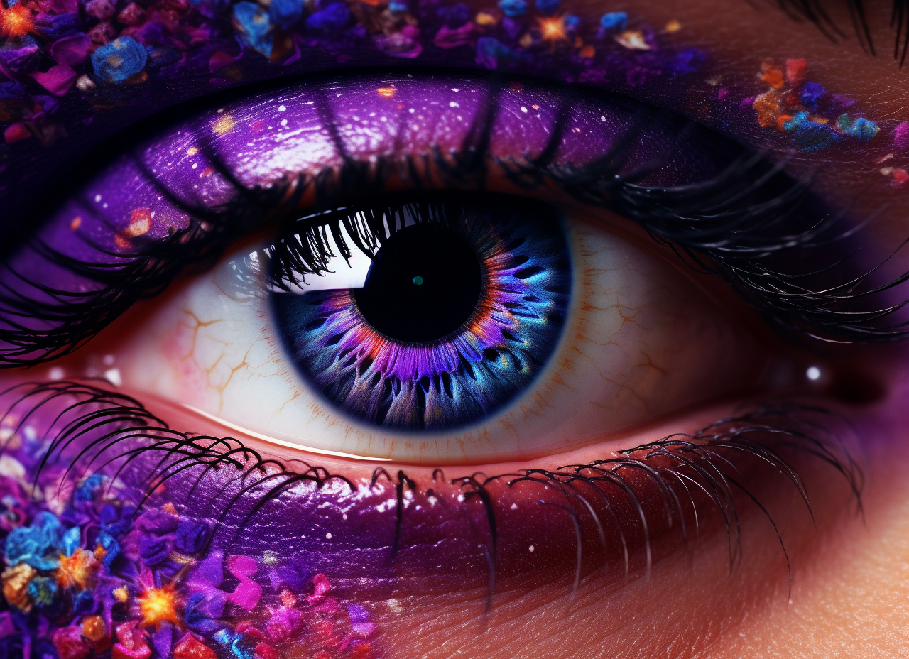 Purple Shadow Eye Diamond Art Kit