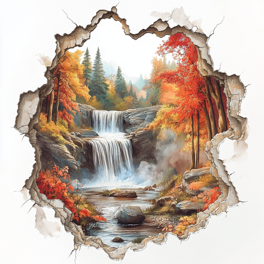 Whitewall Fall Waterfall Diamond Art Kit