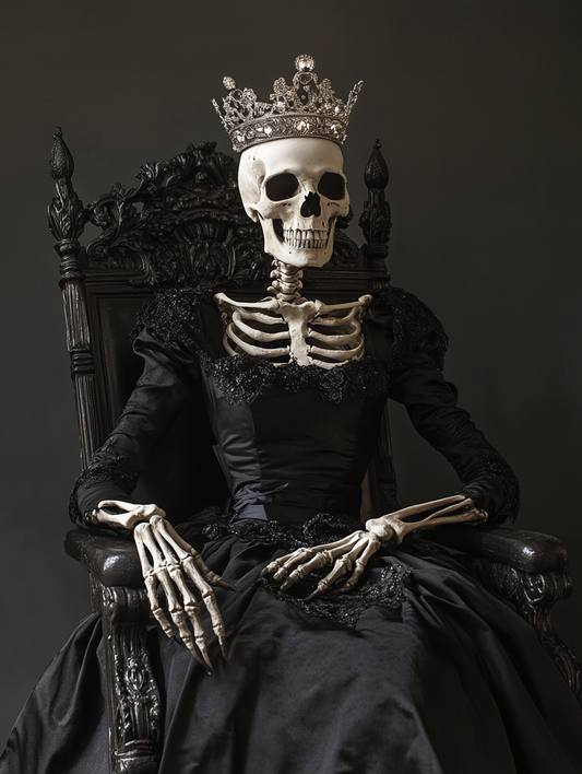 Black Dress Skeleton Queen Diamond Art Kit