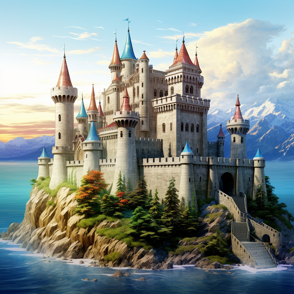 Castle In The Sea Diamond Art Kit