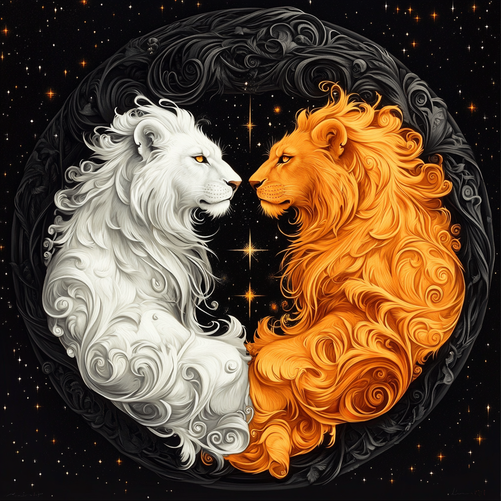 Two Lions Stars Diamond Art Kit