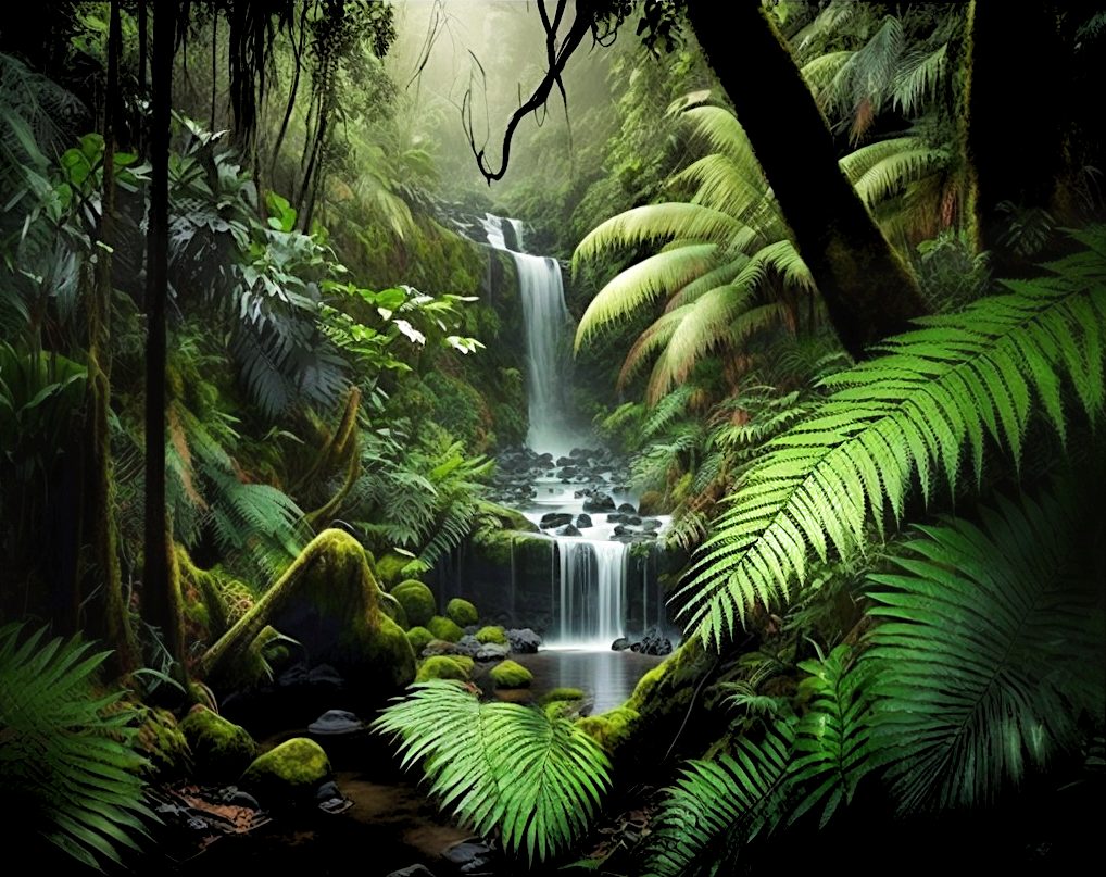 Jungle Waterfall Diamond Art Kit