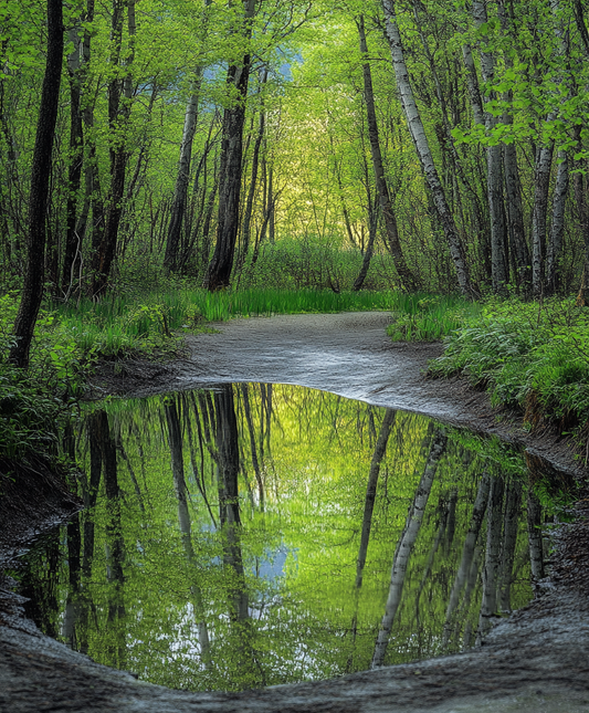 Water In The Forest Diamond Art Kit