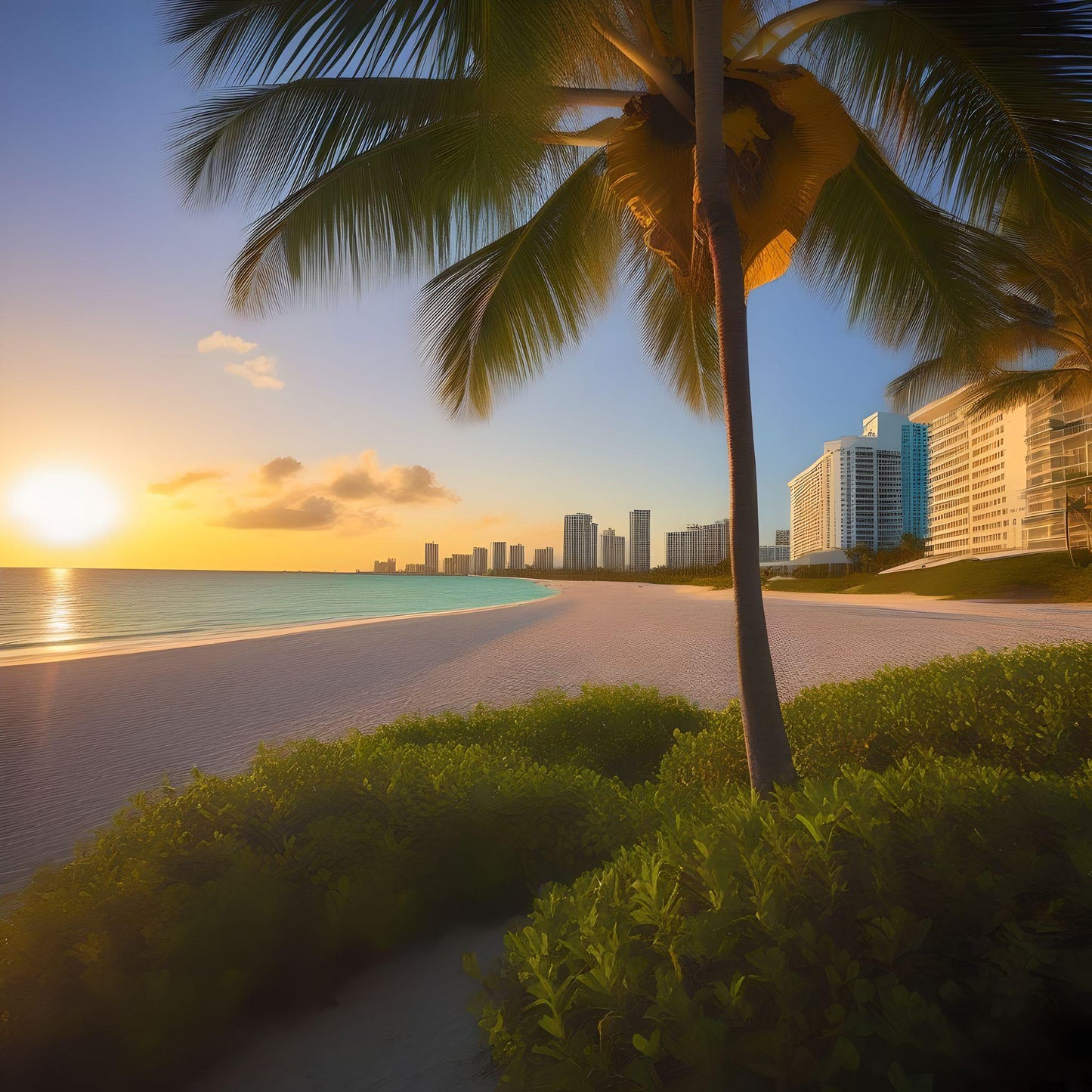 Miami Beach Hotels Diamond Art Kit