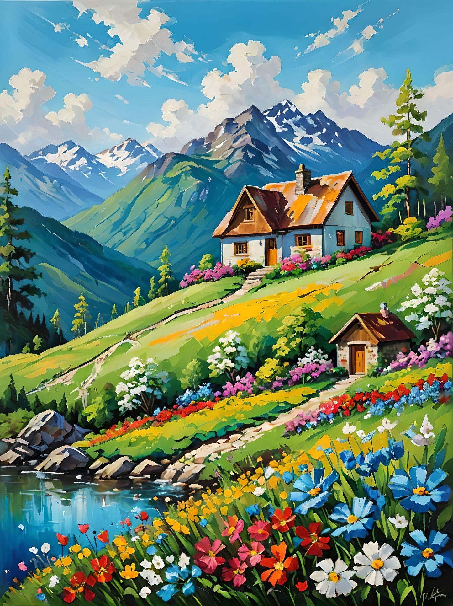 Home On The Hill Diamond Art Kit