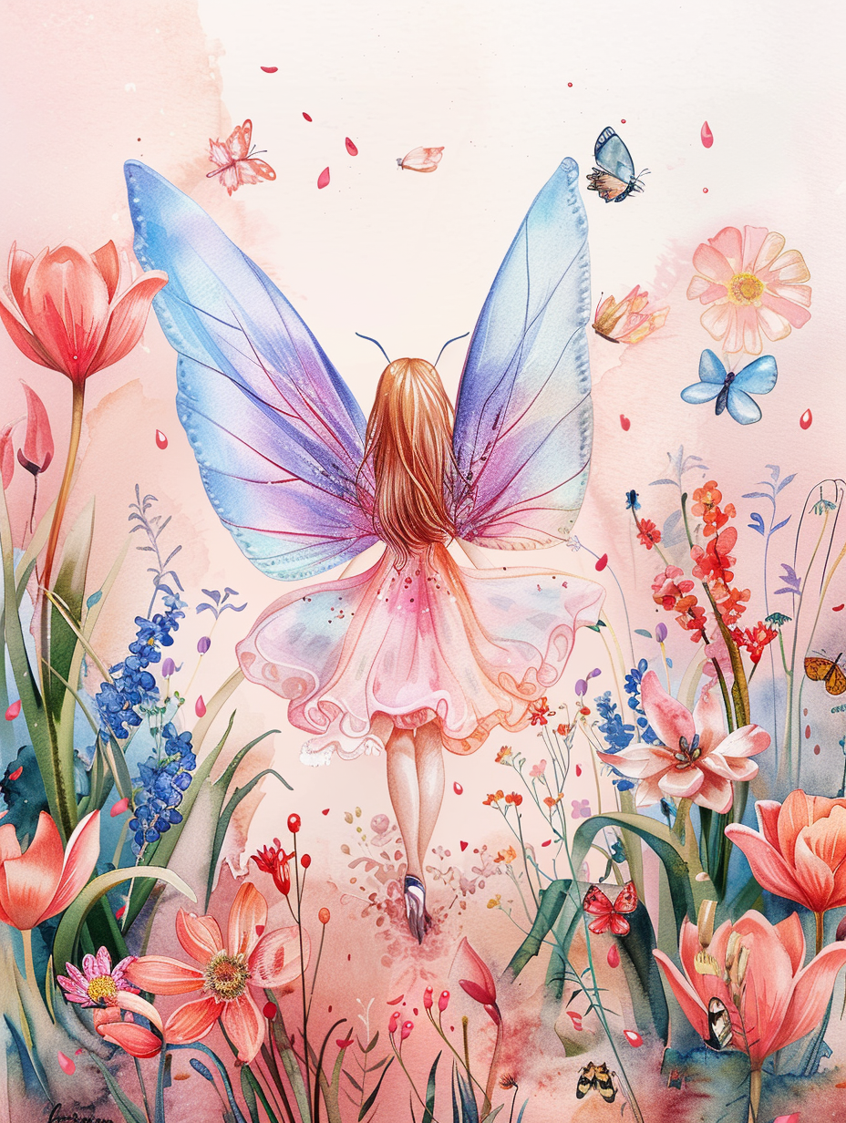 Flower Garden Stroll Fairy Diamond Art Kit