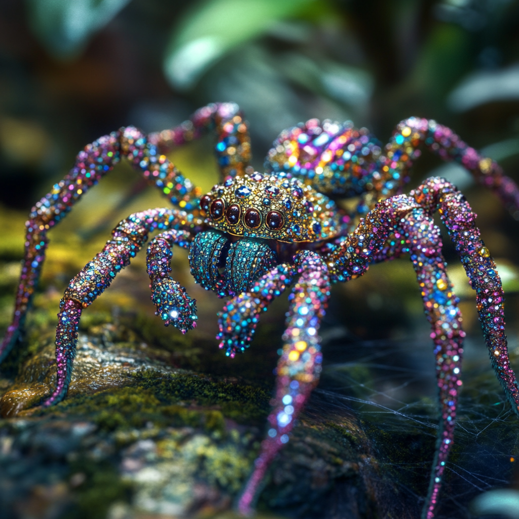 Crusted Jewel Spider Diamond Art Kit
