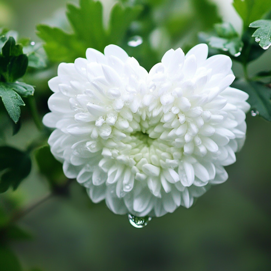 White Heart Flower Diamond Art Kit