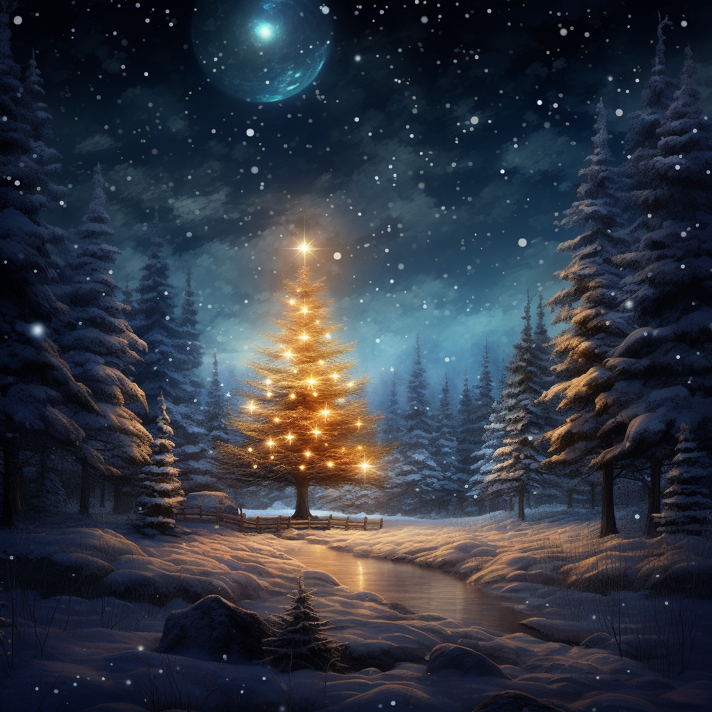 Brightstar Christmas Tree Diamond Art Kit