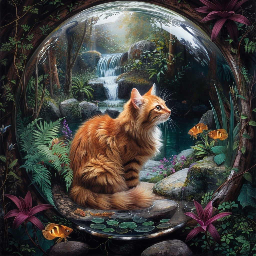 Cat Bubble Diamond Art Kit