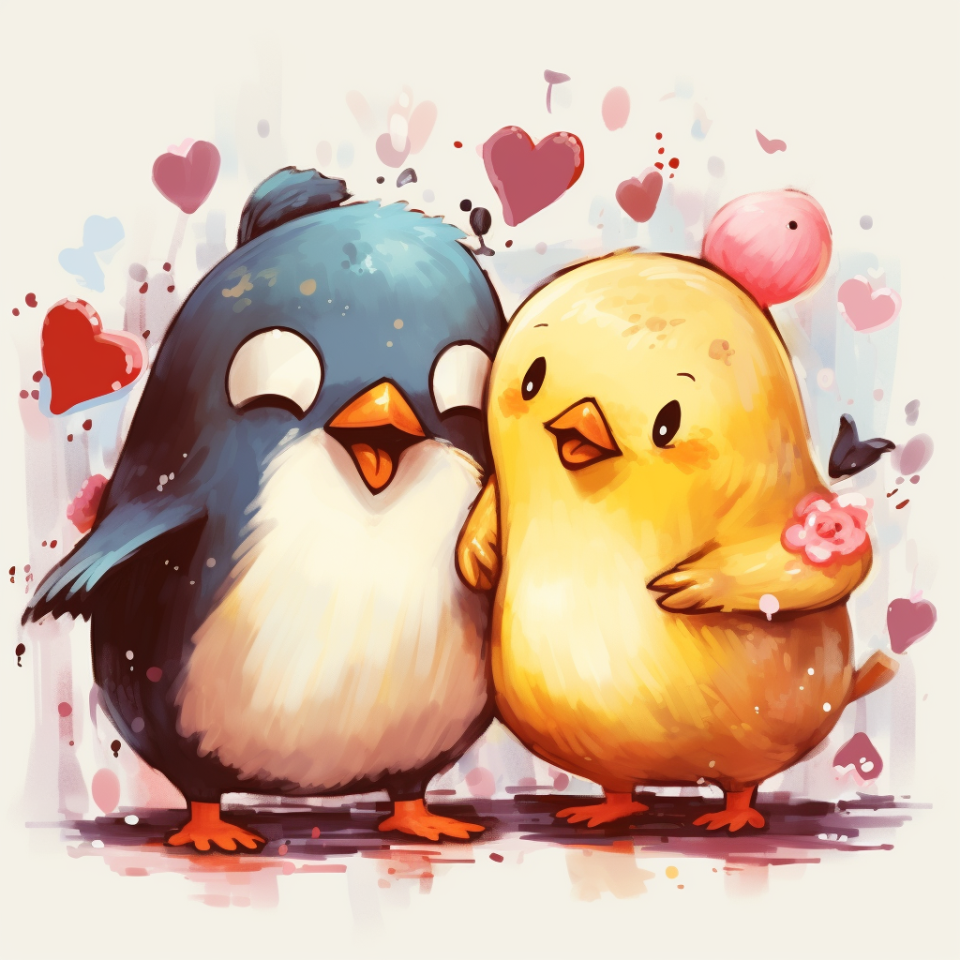 Penguin And Chick Diamond Art Kit