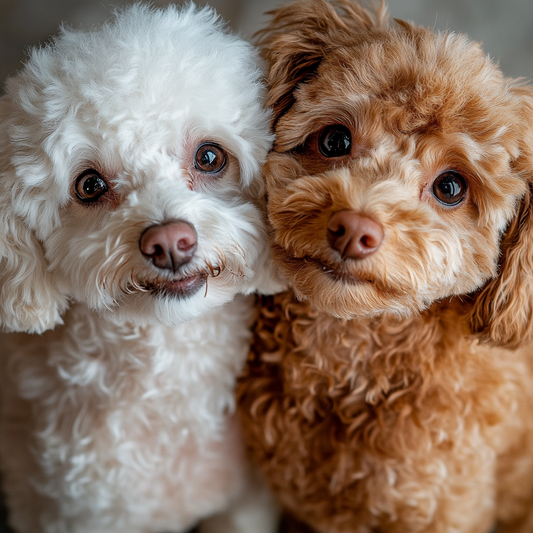 White Chocolate Cute Poodles Diamond Art Kit