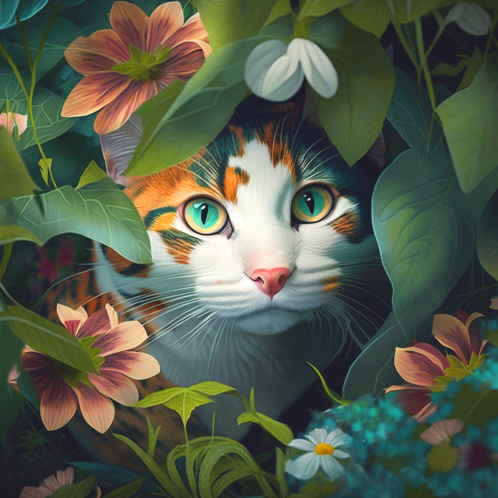 Calico Hidden Cat Diamond Art Kit