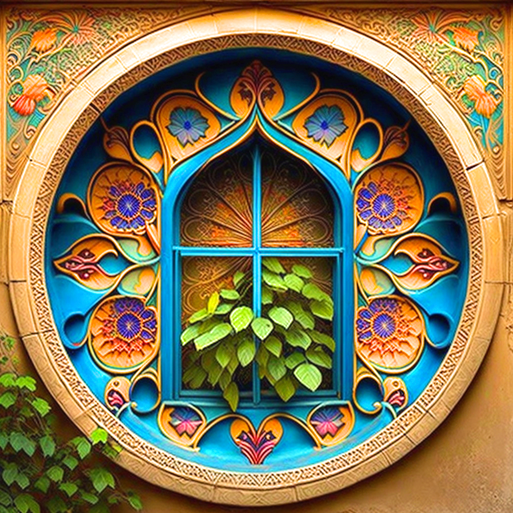 Round Window Diamond Art Kit
