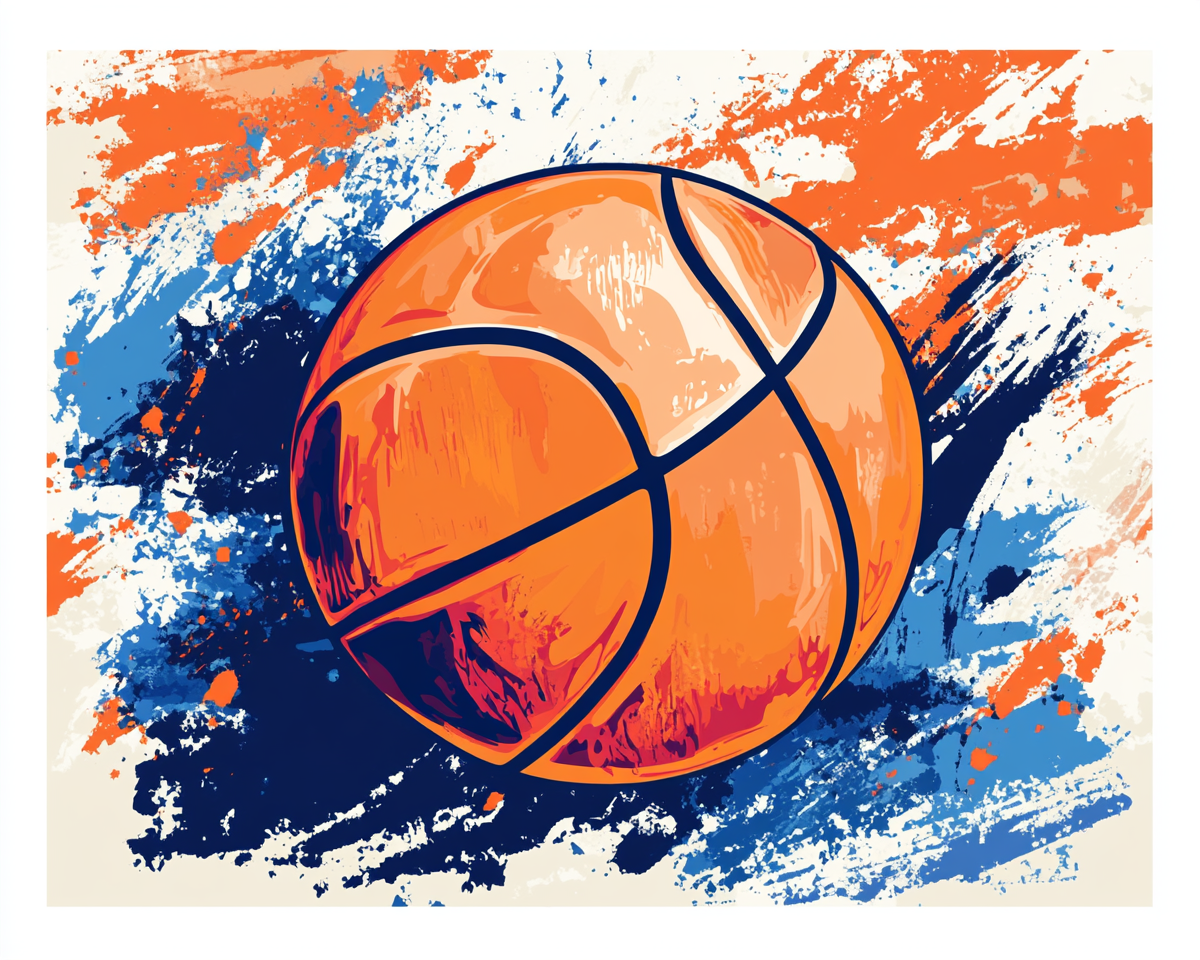 Basketball Abstract Diamond Art Kit