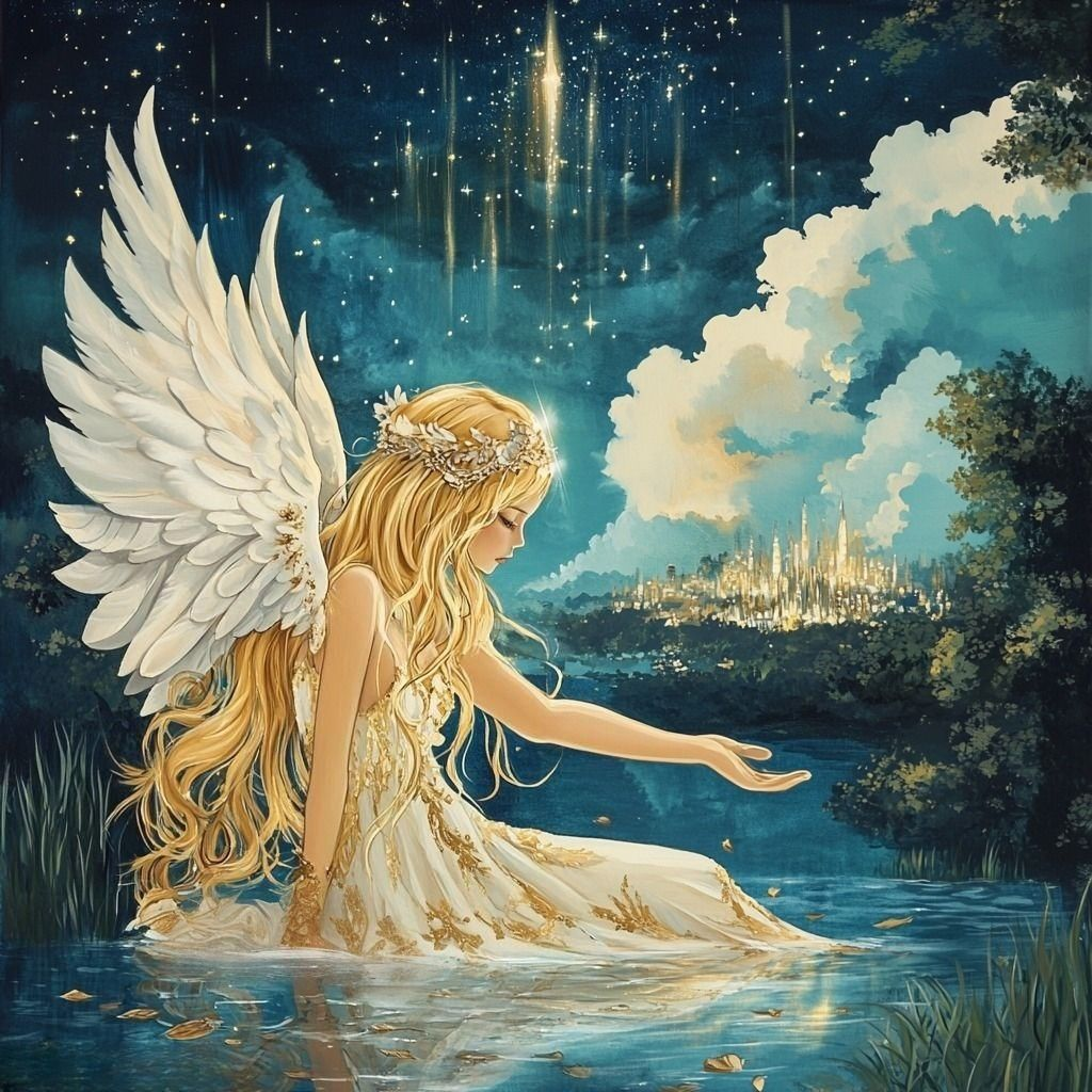Gold City Angel Diamond Art Kit