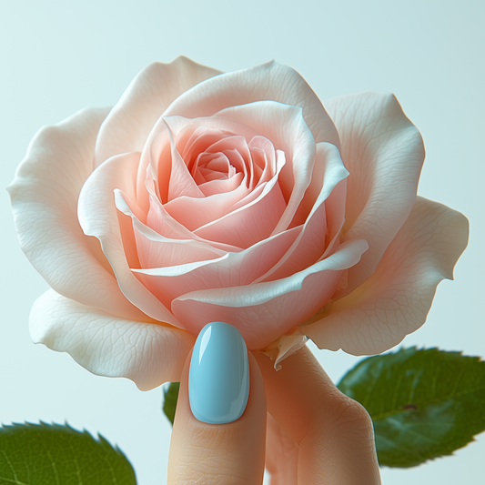 Blue Nail And Rose Diamond Art Kit