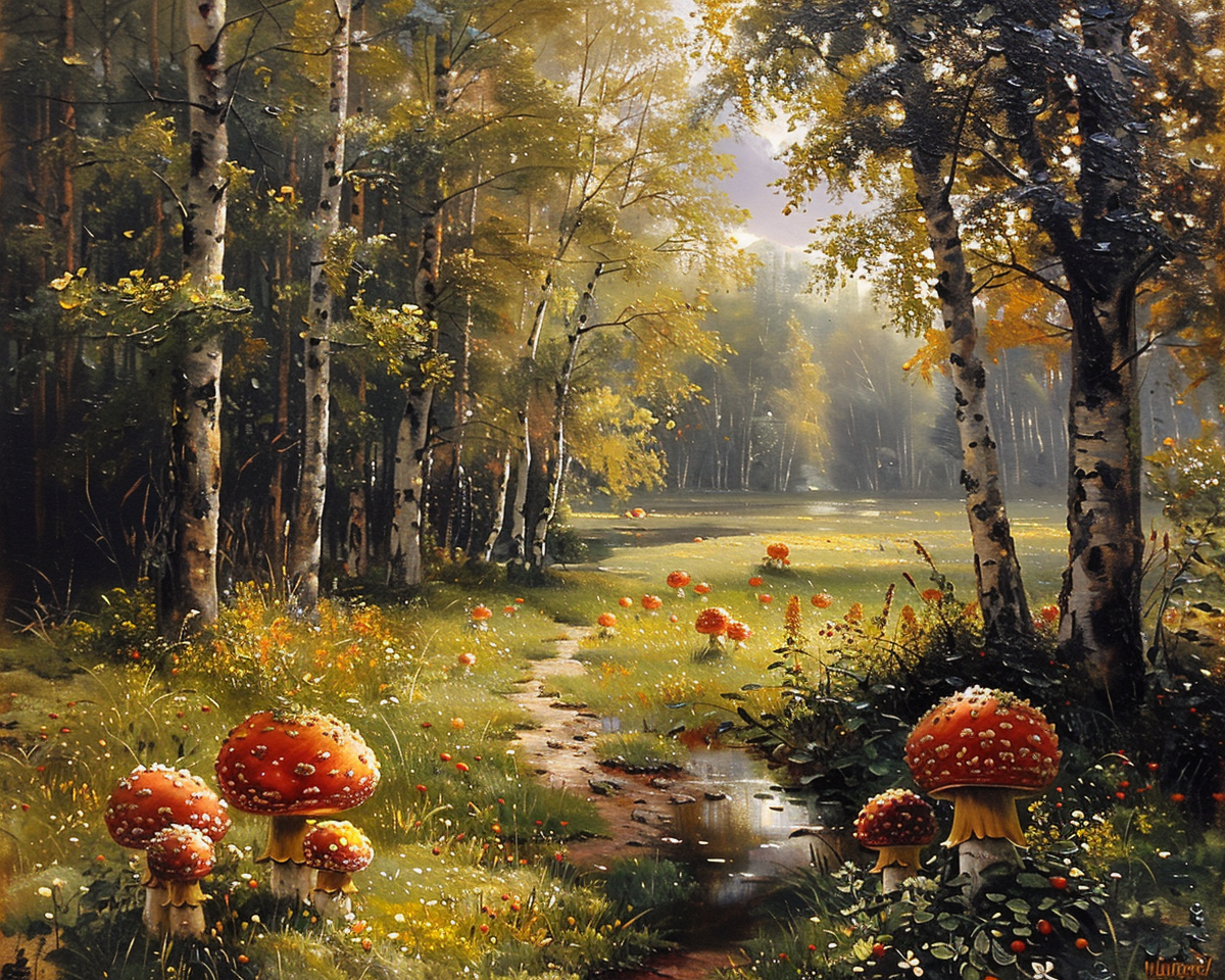 Mushroom Forest Diamond Art Kit