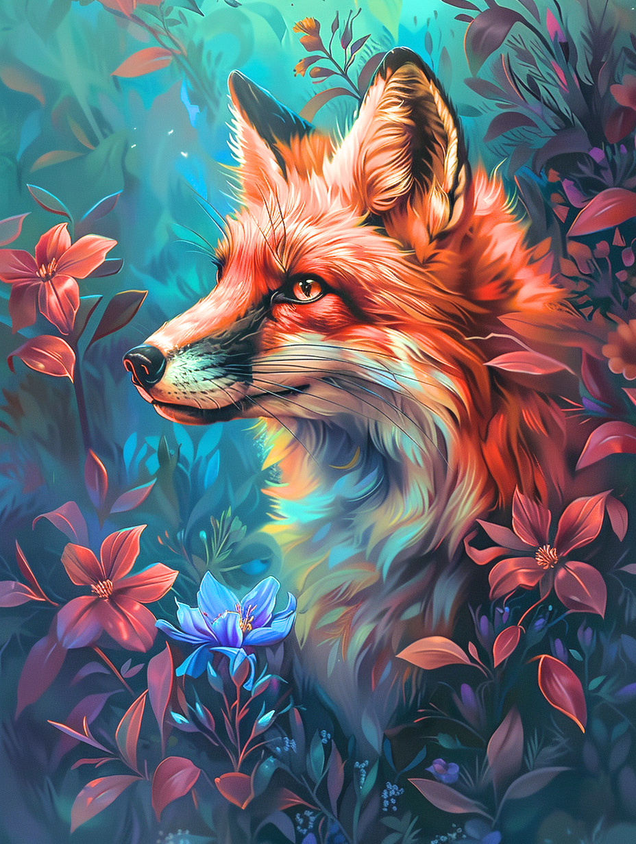 Redfox In The Leaves Diamond Art Kit