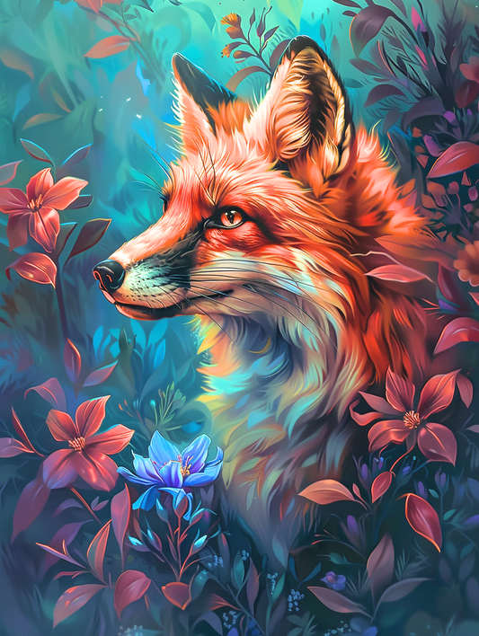 Redfox In The Leaves Diamond Art Kit