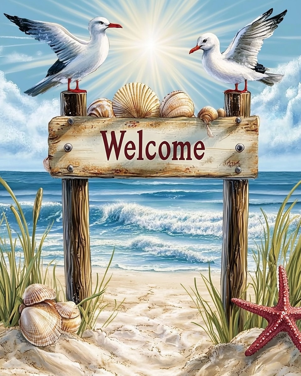 Welcome To Our Paradise Diamond Art Kit