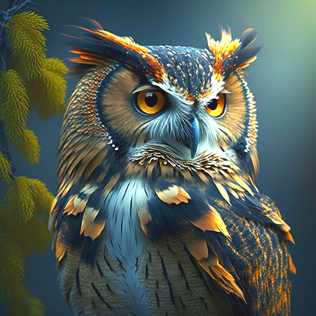 Brown Tipped Owl Diamond Art Kit